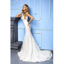 Beaded Lace Empire Waist Wedding Dresses Gowns